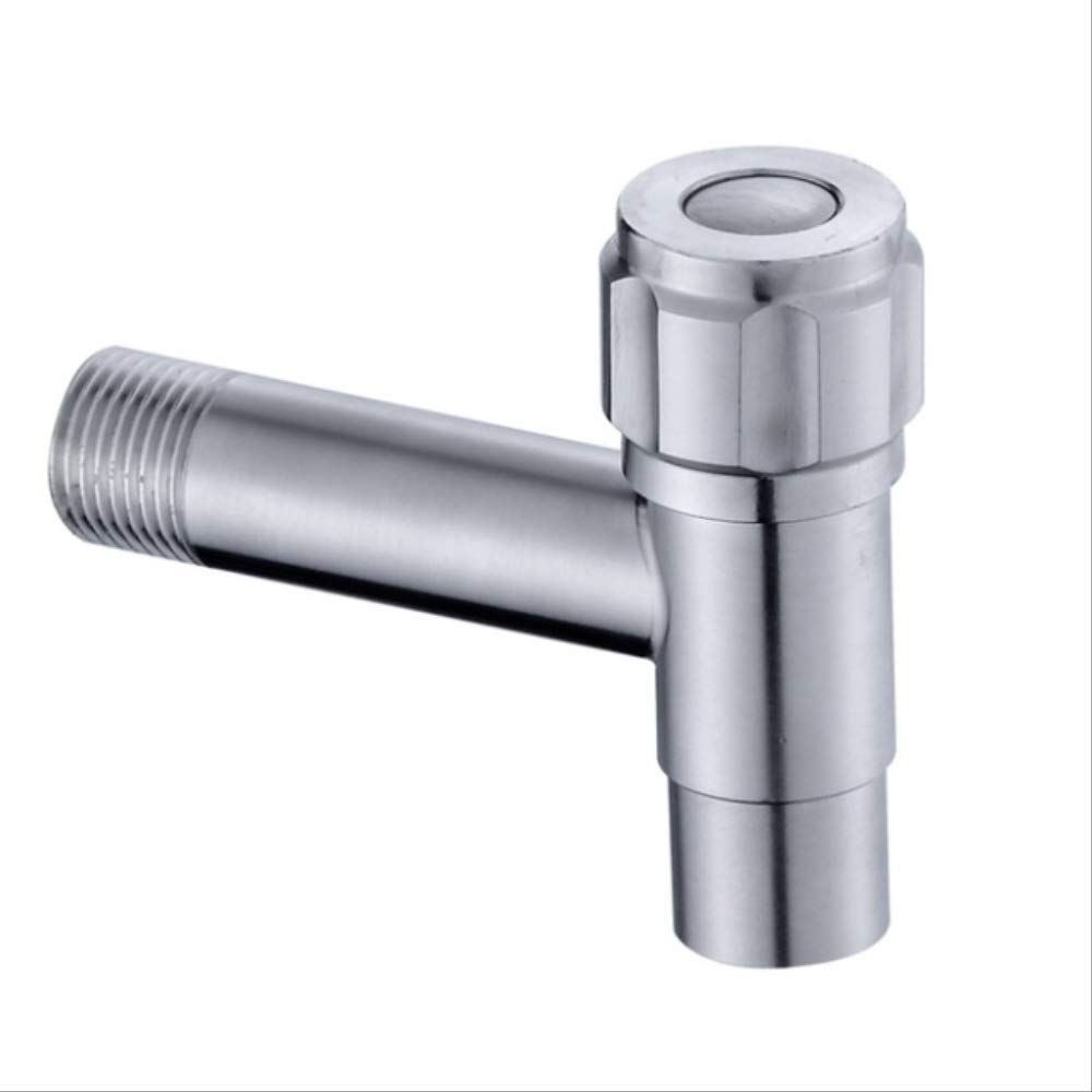 ZYCHSJXA 1pc 304 Stainless Steel Lengthen Bibcock Decorative Outdoor Faucet Garden Tap Bathroom Washing Machine/mop 3