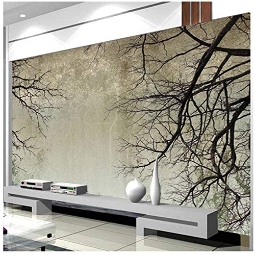 Papel pintado mural de cualquier tamaño personalizado Papel de pared moderno de rama simple Papel fotográfico para paredes Sala de estar 3D Decoración para el hogar Papel De Parede 3D-150X120CM