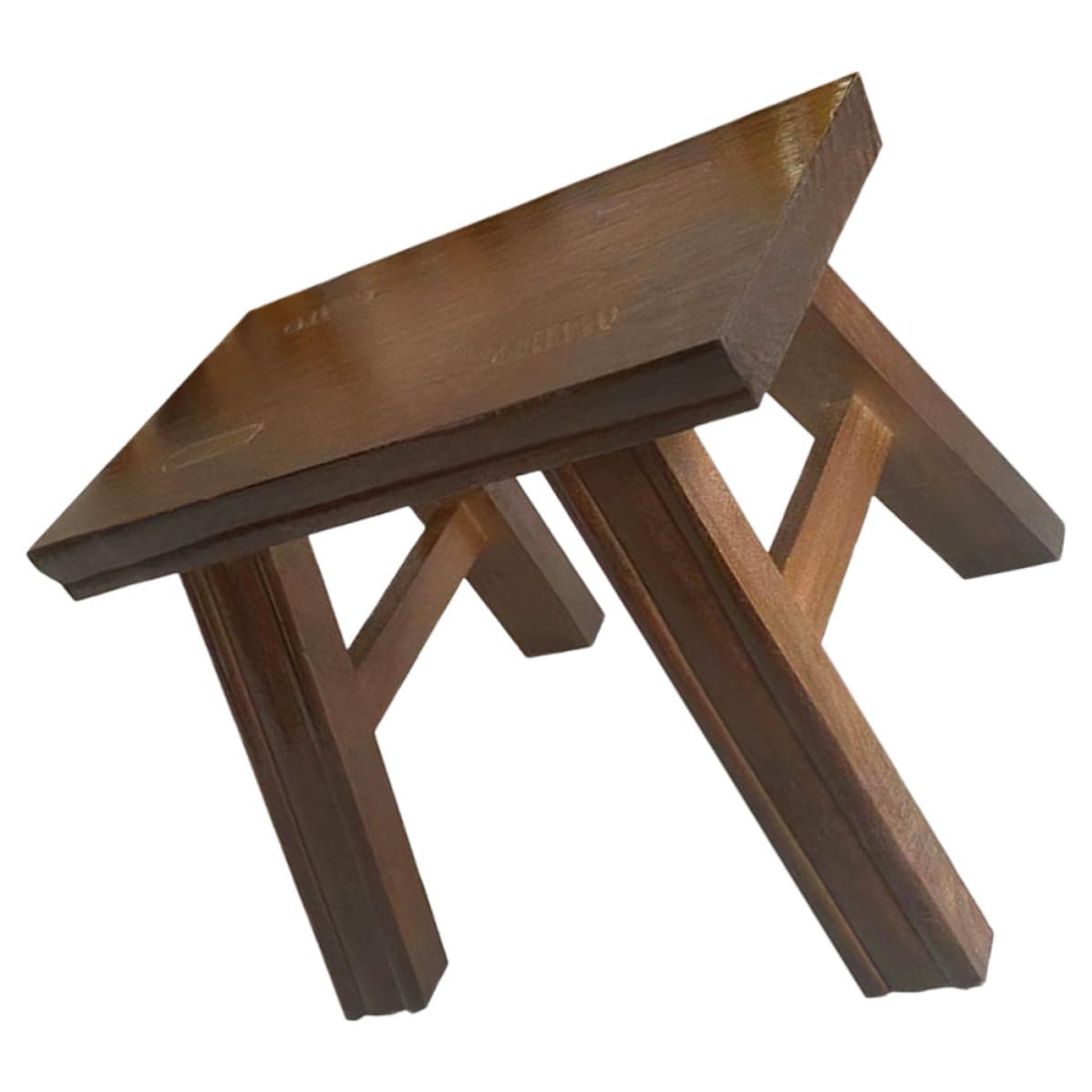 Tabouret en bois rectangulaire minimaliste et léger Angoily