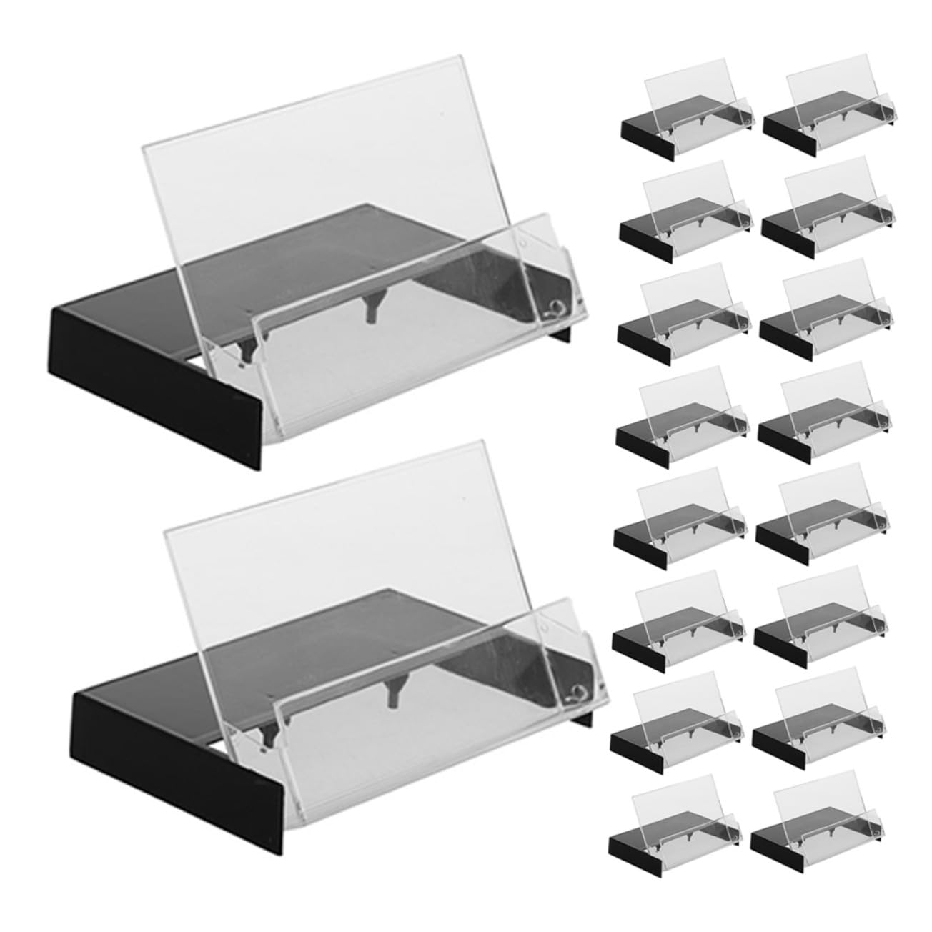 SHINEOFI Caja de Almacenamiento para Casetes Retro Negra Organizador de Plástico para 20 Cintas de Casete Portacassettes Multifuncional para Uso en Hogar y Colección de Audio