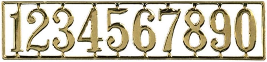 Melody Jane Dolls HousesDollhouse Miniature Brass Numbers