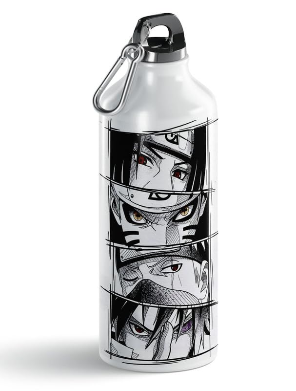 Image of Stylish Itachi Uchiha 750ml Printed Aluminum Gym Water Bottle