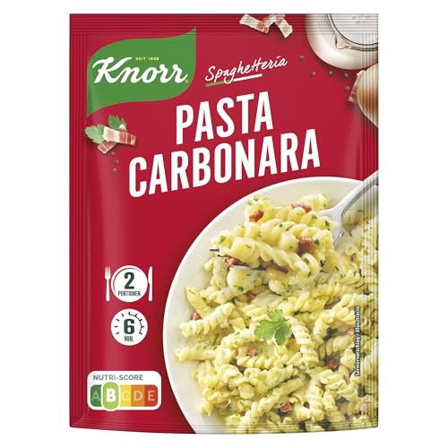 Knorr Spaghetteria Pasta Carbonara Nudel-Fertiggericht leckeres Nudelgericht 2 Portionen
