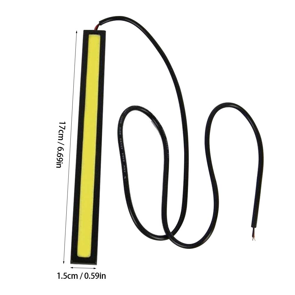6X 12v pour Les Voitures lumières de Bande,Feux de Jour Lampe Super Lumineux Blanc étanche LED Bande Guide de lumière pour Camping-Car Bateau Voiture