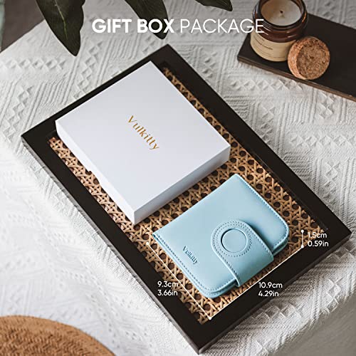 Vulkitty Womens Small Wallet For Airtag Rfid Blocking Vegan Leather Airtag Wallet For Women #TOP6