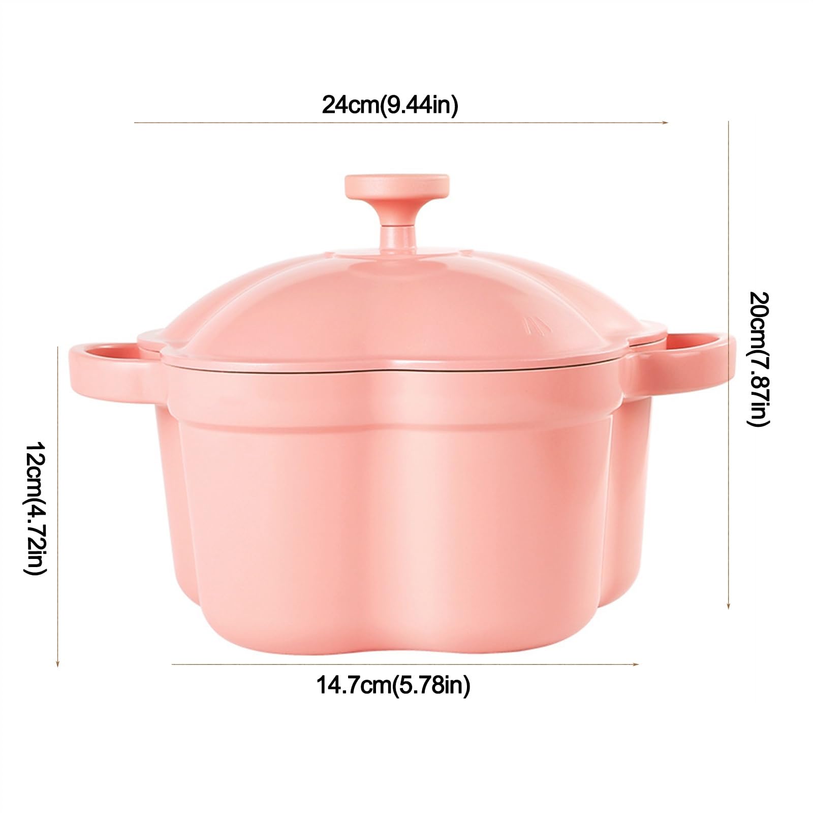 Dutch Oven Z Pokrywką Uchwyt Ceramiczny Nieprzywierający Do Kuchenek Gazowych Indukcyjnych Holenderski Piekarnik Zupa Szef Kuchni Prezenty Dla 2-4 Osób