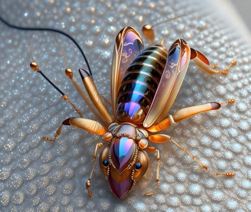 Magnifique poster insecte Meechi impression sur toile d'art