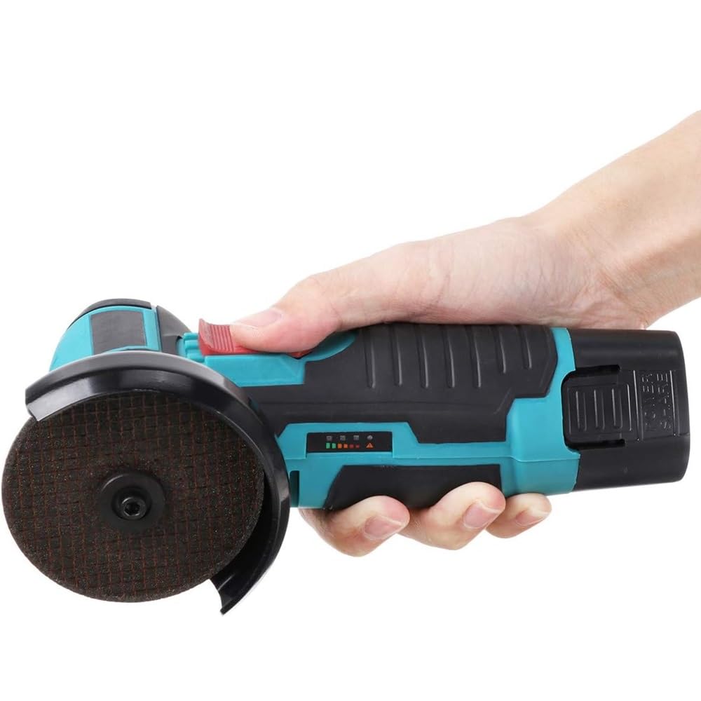 Mini Smerigliatrice Angolare Ricaricabile Doppia Batteria da 12V per Lucidare Levigare e Tagliare