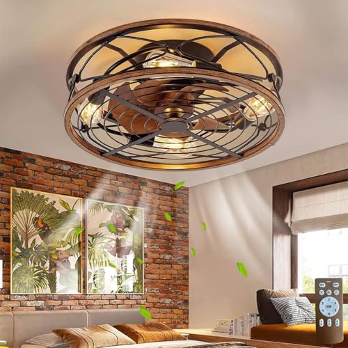 Ventilateur de plafond avec lumières et télécommande pour nuits fraîches