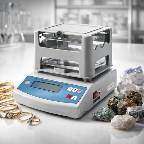 TBANVOO Digital Electronic Gold Tester a Precision Purity Analyzer and Densimeter Machine for Gold Silver Platinum Palladium with 0.001g/cm Accuracy & Quick Readout (MH300A)