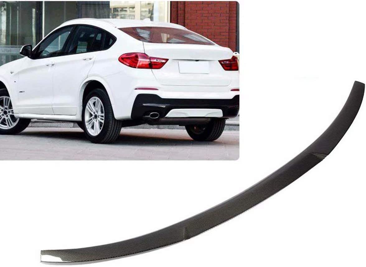 Spoiler de coffre rigide pour BMW X4 F26 2014-2018 en fibre de carbone légère