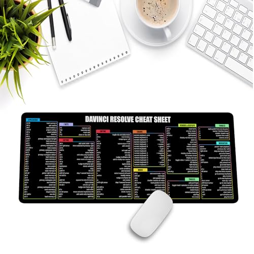 Davinci Resolve Windows PC Shortcuts Mouse Pad, Desk Mat for,