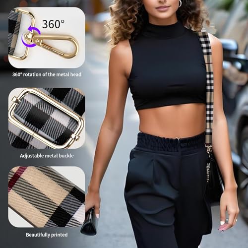 Image of Wide Purse Strap Replacement Crossbody, Funny Shoulder Strap Adjustable, Cute Bag Strap for Women Guitar Purses