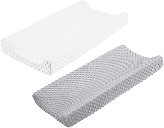 SAFIGLE 2 Pçs Capa De Fraldas De Bebê Lençóis De Berço De Bebê Lençóis De Cama De Bebê Berçário Troca De Fraldas Capa De Almofada De Troca Capa De Mesa Trocador Protetor De Trocador De