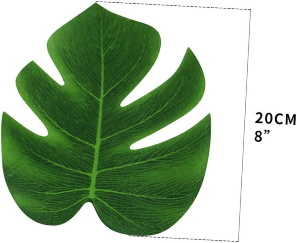 Hawaiian Table Skirt Set 441pcs Plastic Grass Table Skirts with Simulation Monstera Leaves for Luau Party Decorations and Tropical Themed Events Random Color