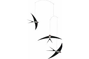 3 Swallow Hanging Mobile - 20 Inches - High Quality - Handmade...