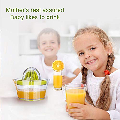 Manual Juicer,Vsweet Citrus Lemon Orange Hand Squeezer With Built-In Measuring Cup And Grater Anti-Slip Reamer Extraction Egg Separator,12-Ounce Capacity, Green #TOP5