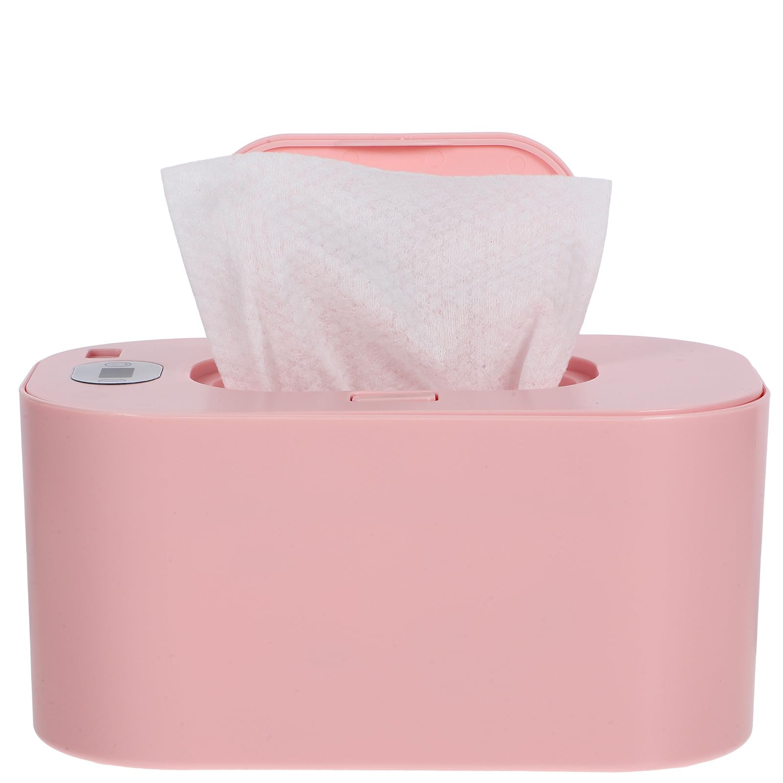 Calentador de Toallitas Ajuste de Temperatura y Ahorro de Energía para Bebés Estuche de Abs en Color Rosa para Uso Doméstico