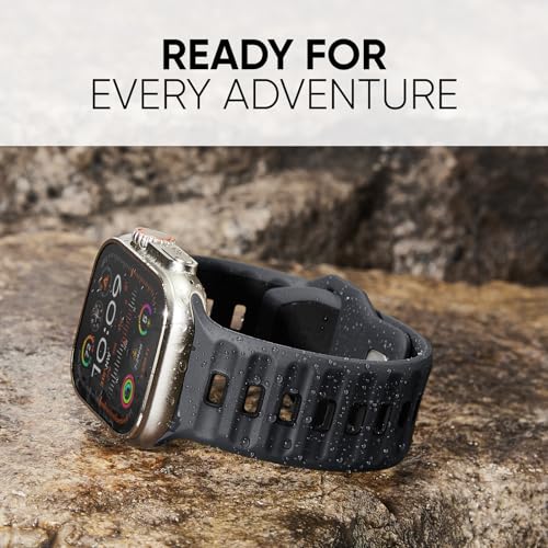 Image of Sport Bands 6-Pack Compatible with Apple Watch Ultra 3 /2 Band 49mm 46mm 45mm 44mm 42mm, Wide Soft Silicone Wristbands Waterproof Strap Men for iWatch Series 11 10 9 8 7 6 5 4 3 SE Ultra
