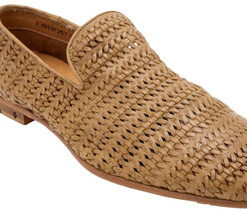 John Varvatos Men's Venice Woven Slip on Loafer Flat4