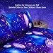 Bedlifes Galaxy Outer Space Sheet Set, Galaxy Themed, 3 pcs Including Flat Sheet, Fitted Sheet, and 1 Pillowcase (Purple Twin)