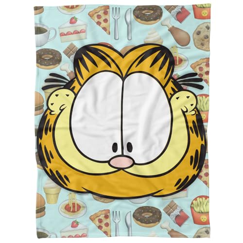 LOGOVISION Garfield Cat Food Fleece Blanket 60