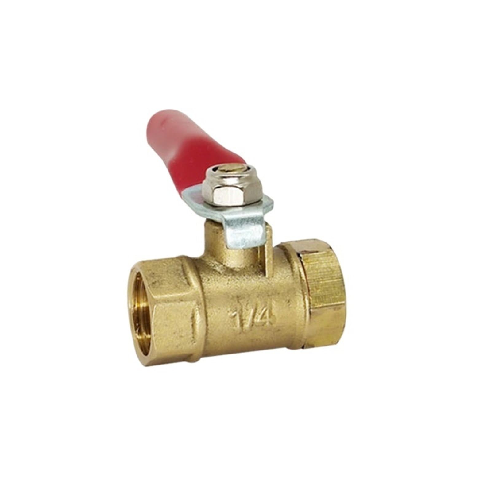 Vanne laiton 1/4 filetage femelle male adaptateur pour connecteur de tuyau cuivre et gaz d'eau