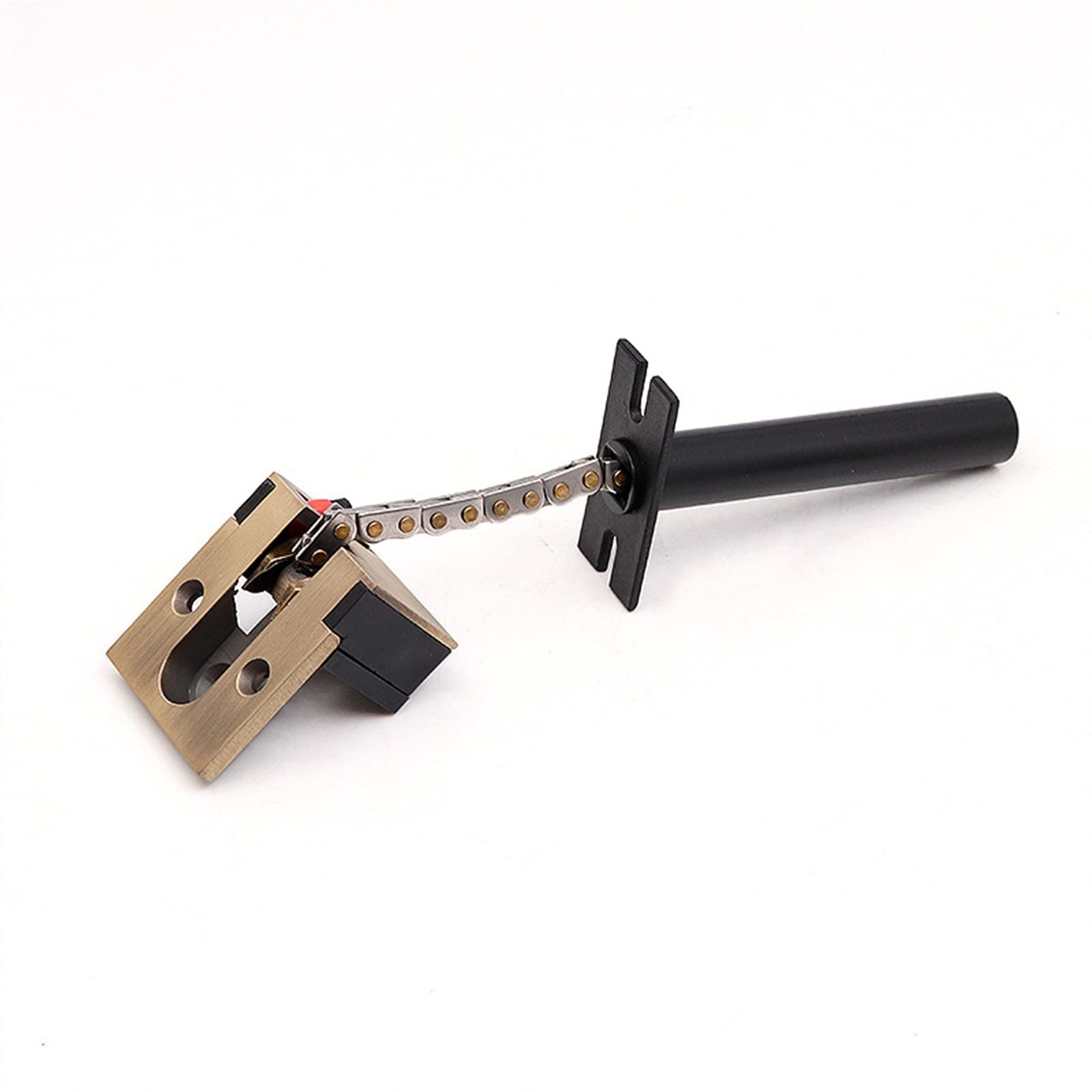 NVSFZGIYG Hidden Theft Chain Bolt Door Hotel Invisible Buckle Room Locking Hasp 1Pcs(Nero)