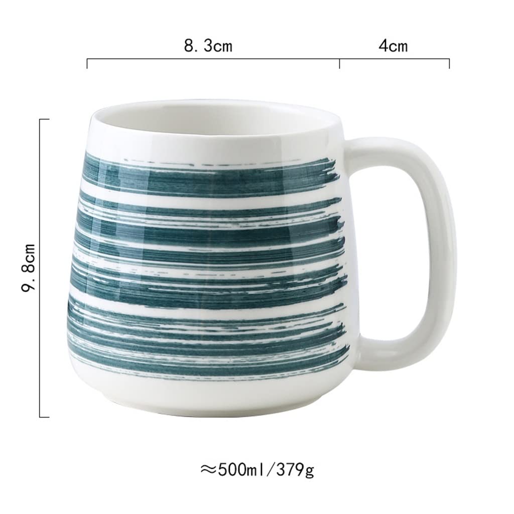 BBCBBZ Arge Underglaze kubki ceramiczne śniadanie napój kawa herbata kubki na mleko biuro zastawa stołowa do kuchni japoński ręcznie malowany kubek prezenty(A)