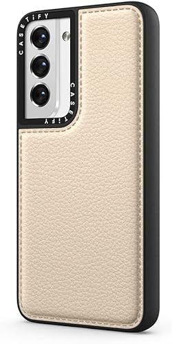 Miniatura 2 de CASETiFY Funda Pebbled para Samsung Galaxy S22 - Leche de avena