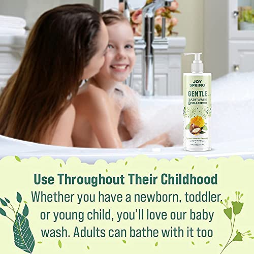 Toddler Shampoo And Body Wash - Natural Baby Body Wash And Shampoo - Baby Bath Soap And Baby Wash - Tear Free Baby Shampoo Sensitive Skin, Light Scent - Calming Calendula, Chamomile, & Aloe Vera #TOP7