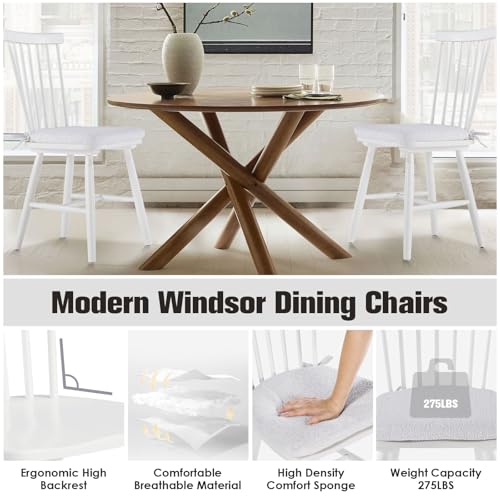 Colamydiningtablesetfor445inchroundkitchendiningtablewithchairswoodendiningtablewith4windsordiningchairsforkitchendiningroomrestaurantbrownwhite Urban Country Home Decor Colamy dining table set for 4 45 inch round kitchen dining table with chairs wooden dining table with 4 windsor dining chairs for kitchen dining room restaurantbrownwhite urban country home decor