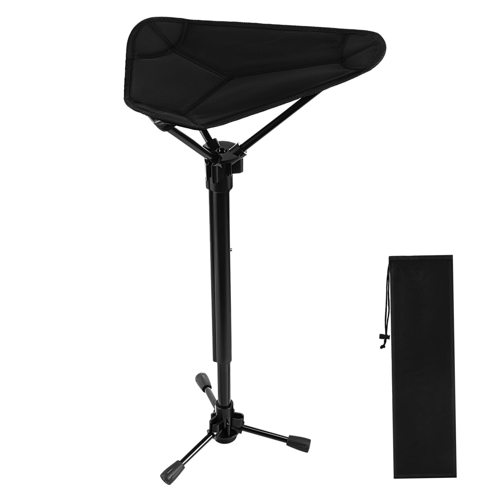 Abaodam Folding Stool Adjustable Height Portable Outdoor Companion for Camping Fishing Queuing Stable Lightweight Versatile for All Outdoor Activities