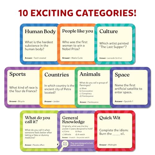 Image of Skillmatics Card Game - DIBS, Fun & Fast-Paced Trivia Game | Educational Game for Family & Friends, Quick Thinking, 10 Categories, Gift for Kids, Teens, and Adults Ages 8 & Up