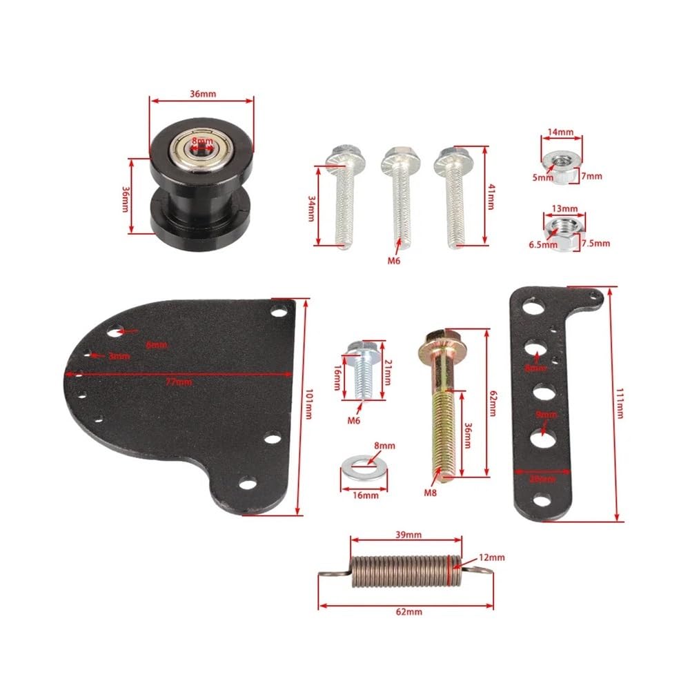 Kit tendicatena 49-80cc Rullo ATV for bici elettrica a 2 tempi
