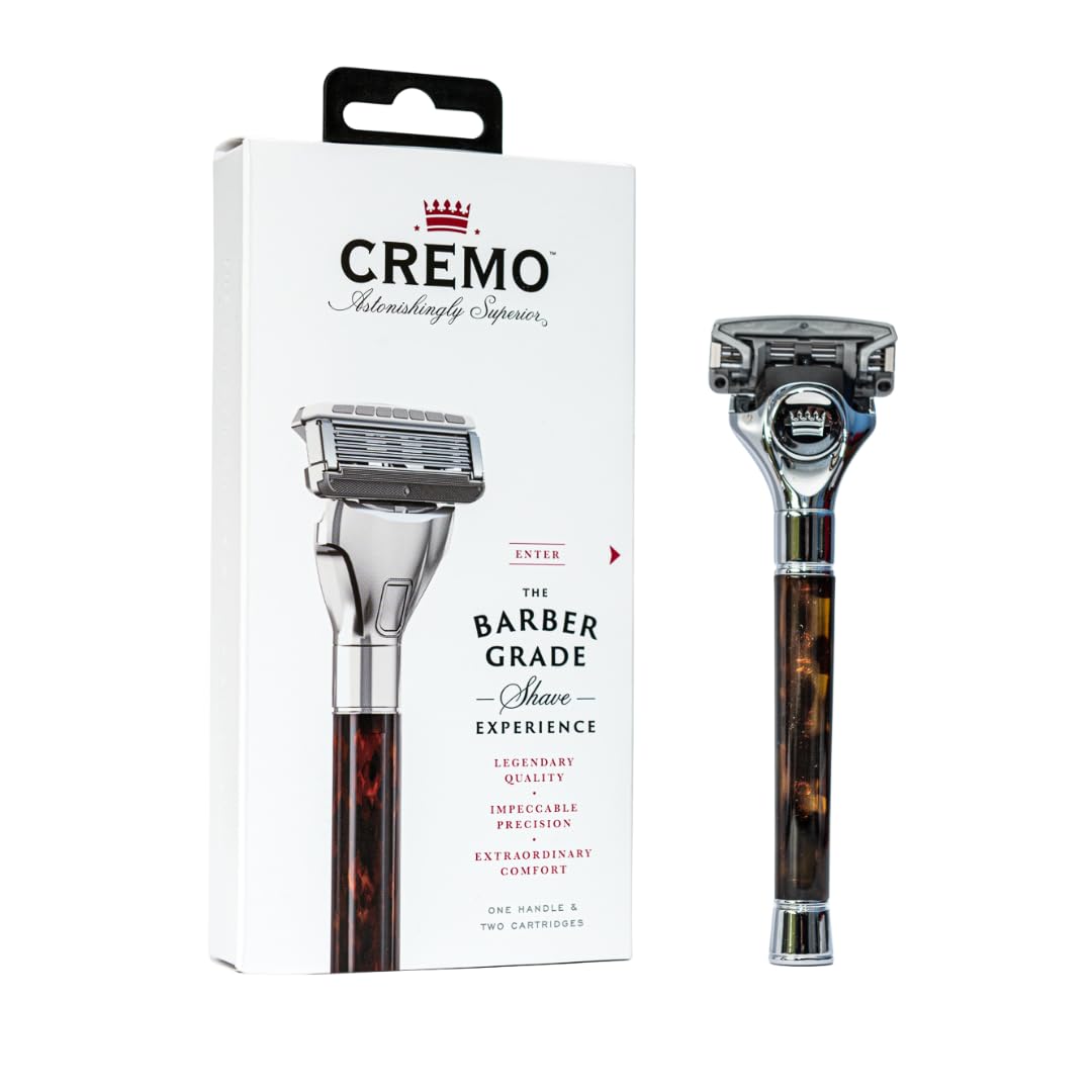 Cremo Astonishingly Superior Tortoise Shell (Horn) Razor Kit (Packaging May Vary)