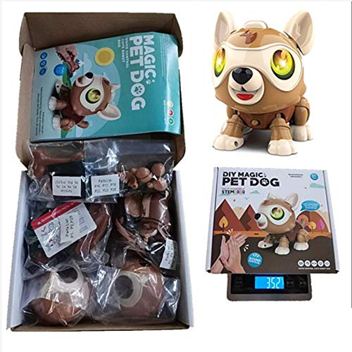 LANGYA Brinquedo de Cachorro Robô, Eletrônico, Cachorro Interativo Inteligente Responde ao Bark Corr
