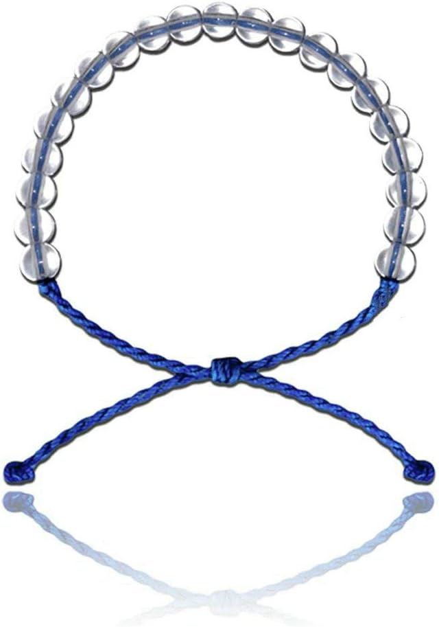 ONORD Jewelry Bracelets Made from Recycled Materials Women 4 Ocean Beach Beaded Charm Bracelet for Women Girls Men Boys(2Pcs)