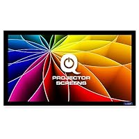 QualGear 135インチ 固定フレーム プロジェクタースクリーン16: 9 Amazon | QualGear 135インチ 固定フレーム プロジェクタースクリーン