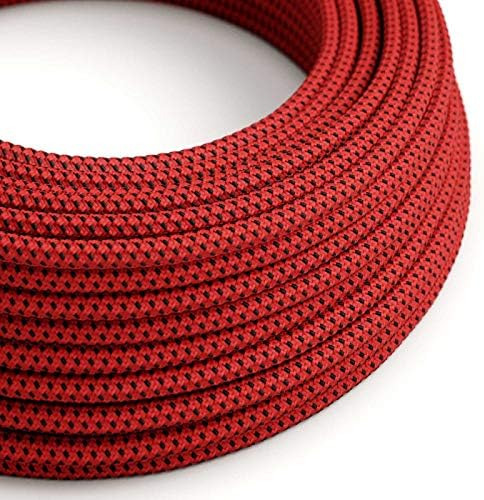 CA Creative Cables Red & Black Tracer Covered Round Electric Cable - RT94-150ft, 3 x 18 AWG
