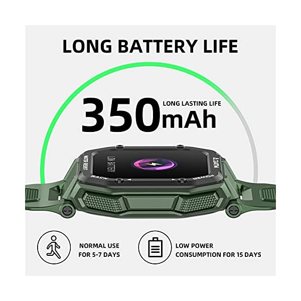 Smart Watches for Men Women, Activing Fitness Tracker with Heart Rate Blood Oxygen Monitoring 3ATM Waterproof 1.69 inch Full Touch Screen Smart Watch Compatible for iOS Android(Green)