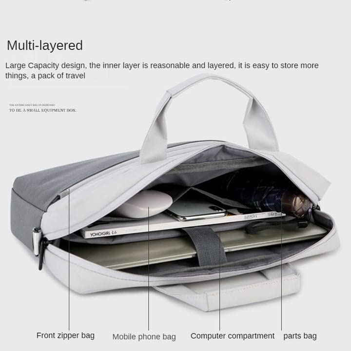 SABUZ BAG Waterproof Business Laptop Sleeve Case Travel Laptop Bag