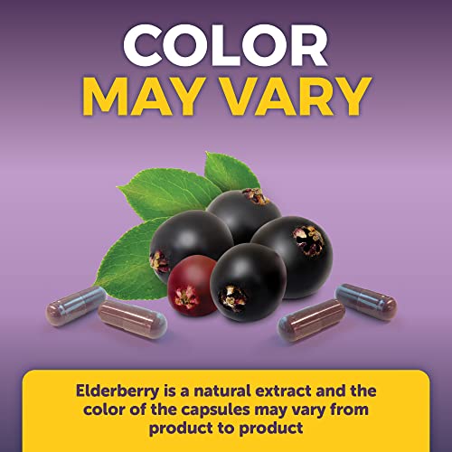 Viva Naturals Elderberry with Vitamin C and Zinc Capsules