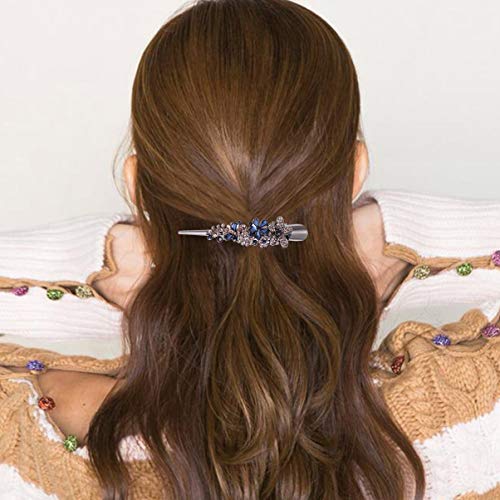 Pinces crocodiles vintage de qualité supérieure avec strass pour coiffure chic