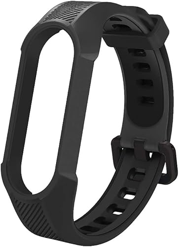 Yuuol Pulseras de silicona suave, compatibles con Xiaomi Mi Band 6/5, correa deportiva ajustable para mujeres y hombres