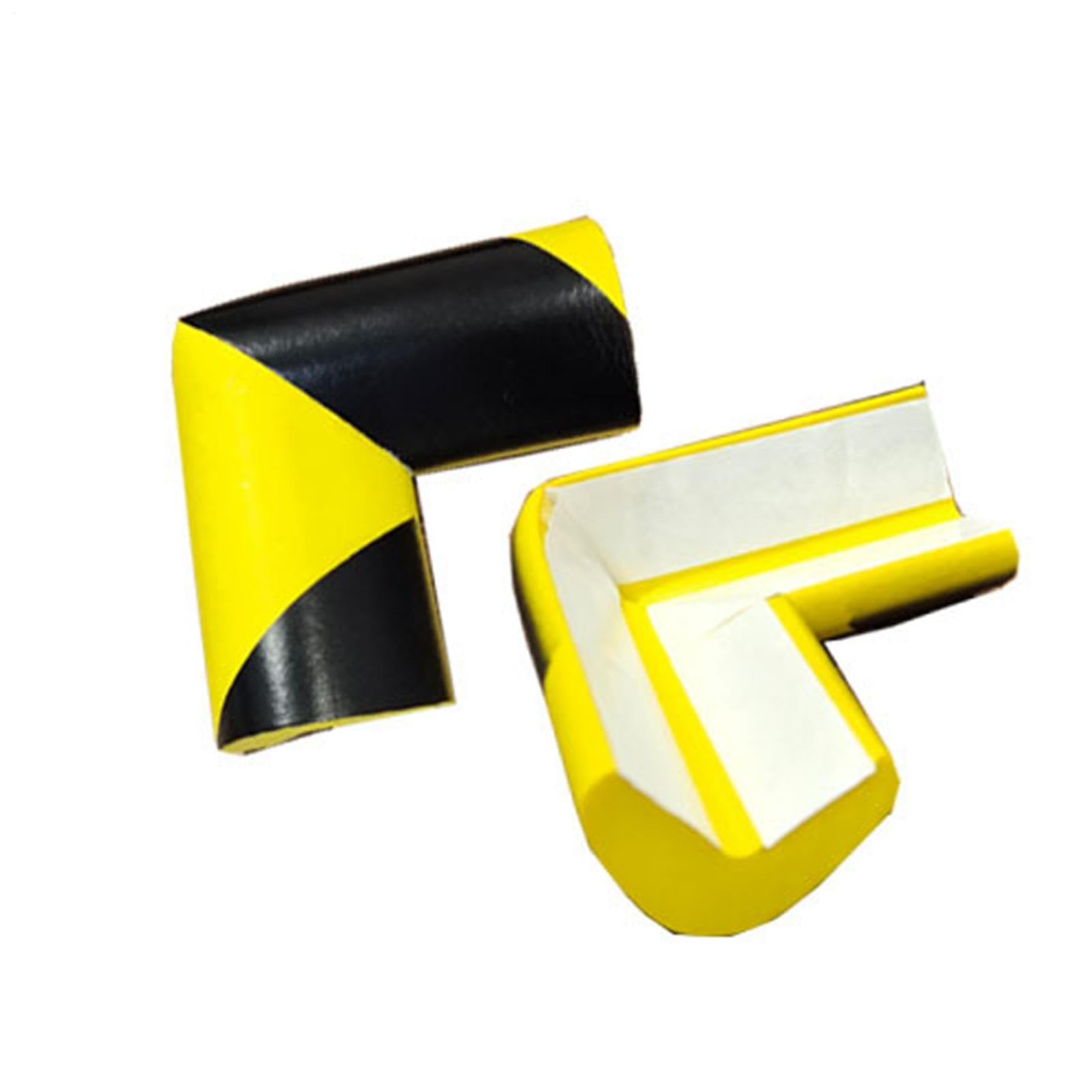 Industrial Foam Corner Guard, Yellow and Black Hazard Warning Strip for Factory Machines, Red and White Safety Bumper for Garage Shelving, Thick Soft Cushion for Wood Tile Metal Surfaces — view 4