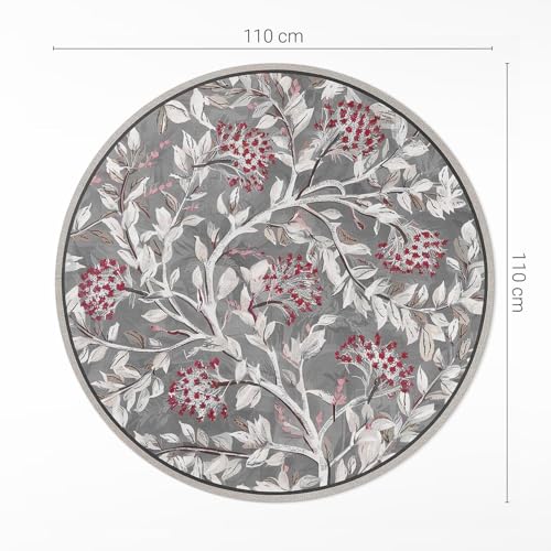 Tapis Vinyle ø110 cm Rond Légume pour Sol de Cuisine - 4