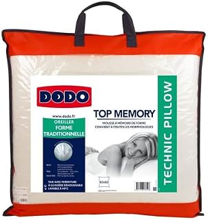 Dodo Topmemory 60 x 60 - Almohada estándar, Color Blanco
