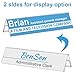 Dingelex acrylic name plate for desk clear table tents widely used table display for office metting school classroom 24 Pieces