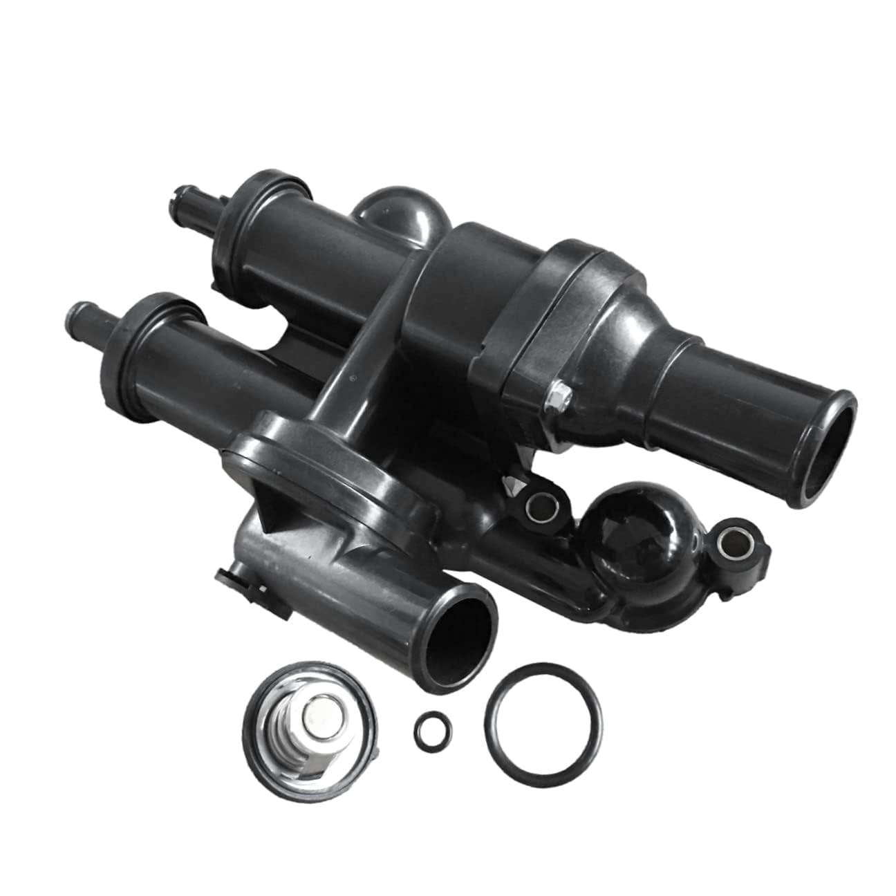 MILIPARTS Thermostat Housing Assembly - Compatible With Chrysler, Dodge, Jeep 1.8L 2.0L 2.4L (2007-2017) Replaces 68003582AB - View #3